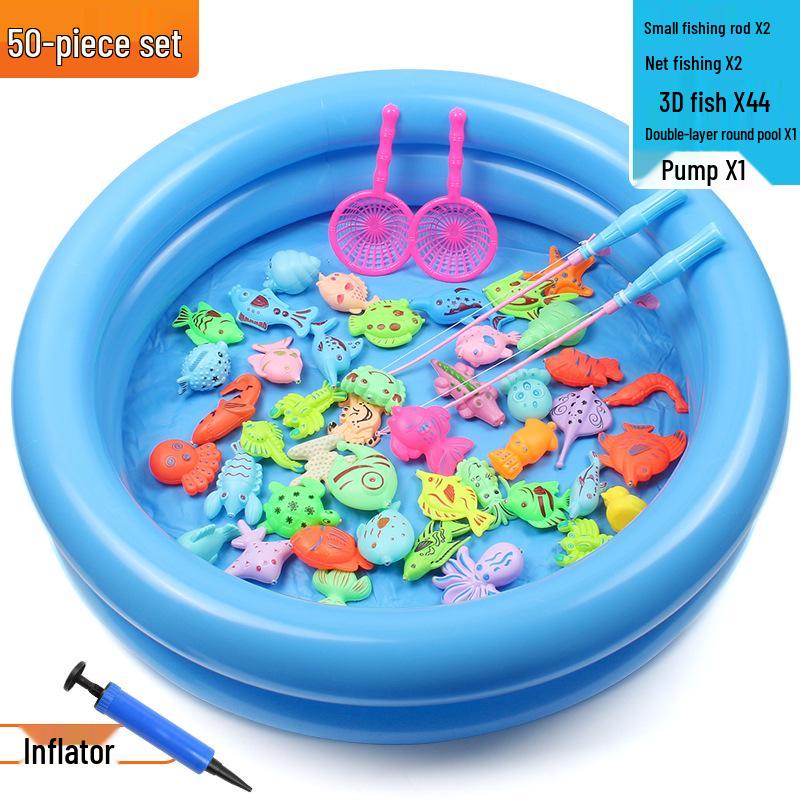 Детский магнитный набор для рыбалки – Летняя развивающая ролевая игра для детей