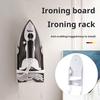 Wall Mount Electric Iron Hanger with Dual Hooks Heavy Duty Universal Laundry Room Multi-functional Iron Ironing Board Holder Organizer Storage Rack