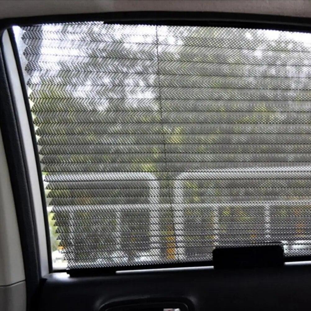 Car Automatic Retractable Parasol Car Side Window Mesh UV Protector Sun Blinds Curtains Protect Sunshade Shade Sun E7L6
