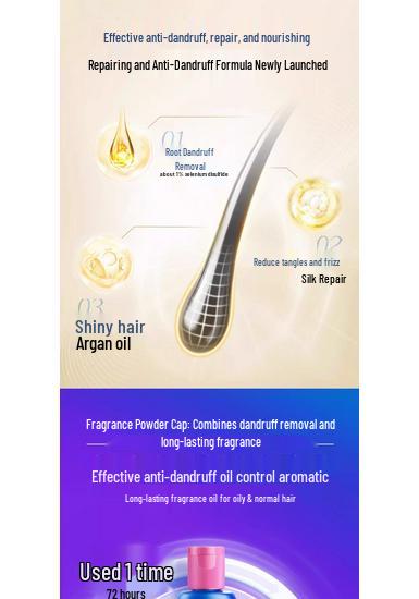Dashing Multi-Effect Men's Anti-Dandruff Shampoo with Selenium Sulfide - Oil Control & Refreshing Fragrance