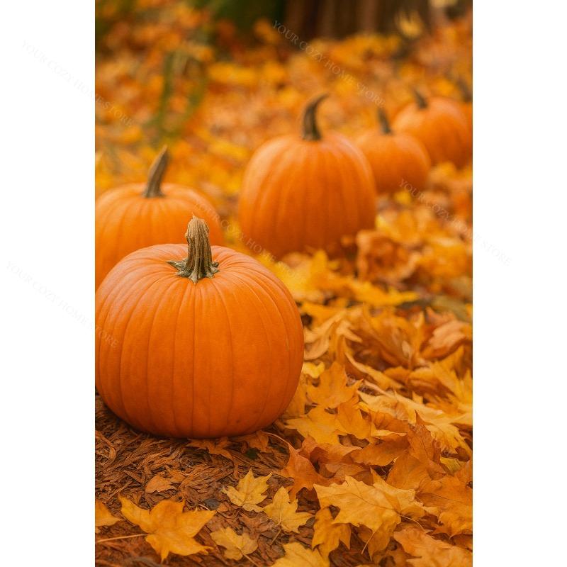 Terracotta Fall Pumpkin Canvas Gallery Wall Prints Autumn Maple Leaf Wheat Wall Art Farmhouse Thanksgiving Home Decor Gift