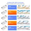 Mini 2.4GHz LED Light Strip Controller for 2pin DIM 3pin CCT 4pin RGB 5pin RGBW RGBCW 6pin RGBCCT 2835 5050 FCOB LED Tape 5V-24V