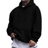 Men's Japanese Hoodie American Solid Color Long Sleeves Hooded Hood Hoodie Hoodie