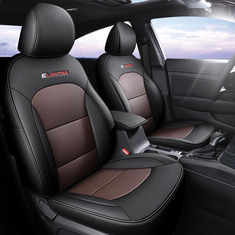 Hyundai Elantra Leather Car Seat Cushion - Perforated, All-Season, 5-Seat Compatible