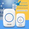 Wireless Waterproof Flashing Doorbell with Battery Operated Bell & Elderly Pager