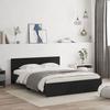 VidaXL Bed Frame with Headboard Black 140x200 Cm 3207484