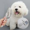 MultiPurpose Pet Grooming Comb Massage Brush With Comfortable Grip Handle Removes Dog Cats Shedding Furs Efficiently