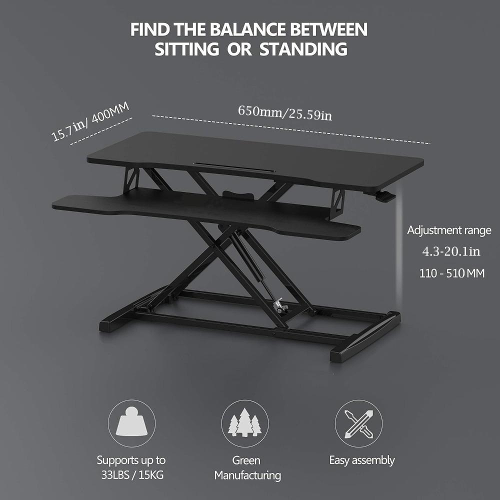 Регулируемая по высоте и ширине, двухцелевая для работы сидя и стоя, двухслойная стоячая парта, стоячая настольная рабочая станция для ноутбуков