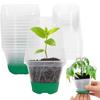 6/12Pcs Silicone Nursery Pot Clear Plant Holes Pots with Drainage Square Easy Transplant Plastic