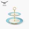 Yongfengyuan Madame Porcelain West Lake Blue Cake Set