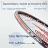 Self Adhesive Racket Head Protector Tape Transparent Racket Head Stickers  Sport Equipment