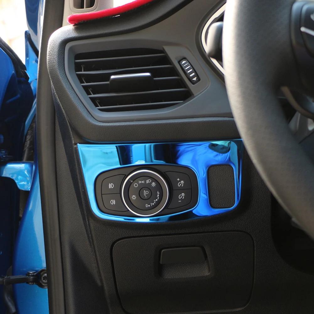Для Ford Focus 4 MK4 2019 2020 2025 LHD Наклейка на панель переключателя фар Крышка для украшения переключателя ламп Автомобильные аксессуары для интерьера