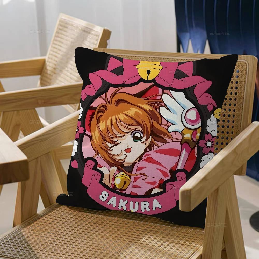 Чехол на подушку Аниме Cardcaptor Sakura Дюймы Декор в деревенском стиле Домашние декоративные наволочки для дивана