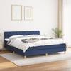 3140871 vidaXL Divan Bed with Mattress Blue 160x200 Cm Fabric