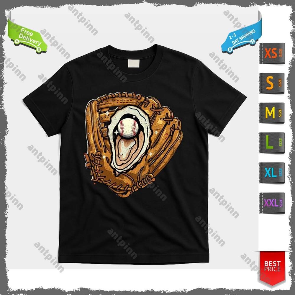 Baseball Glove Oyster Baseball T-shirt
