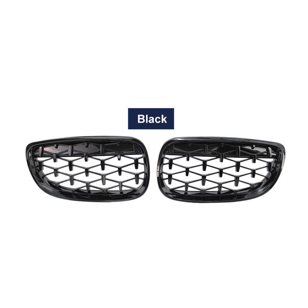 Передняя решетка капота, решетка Diamond Meteor Grill для BMW 3 серии E92 E93 Coupe 2006-2010, хромированный глянцевый черный экстерьер