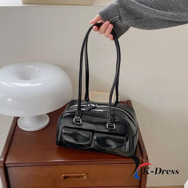 Кожаная сумка через плечо Oil с двумя карманами (4 цвета)