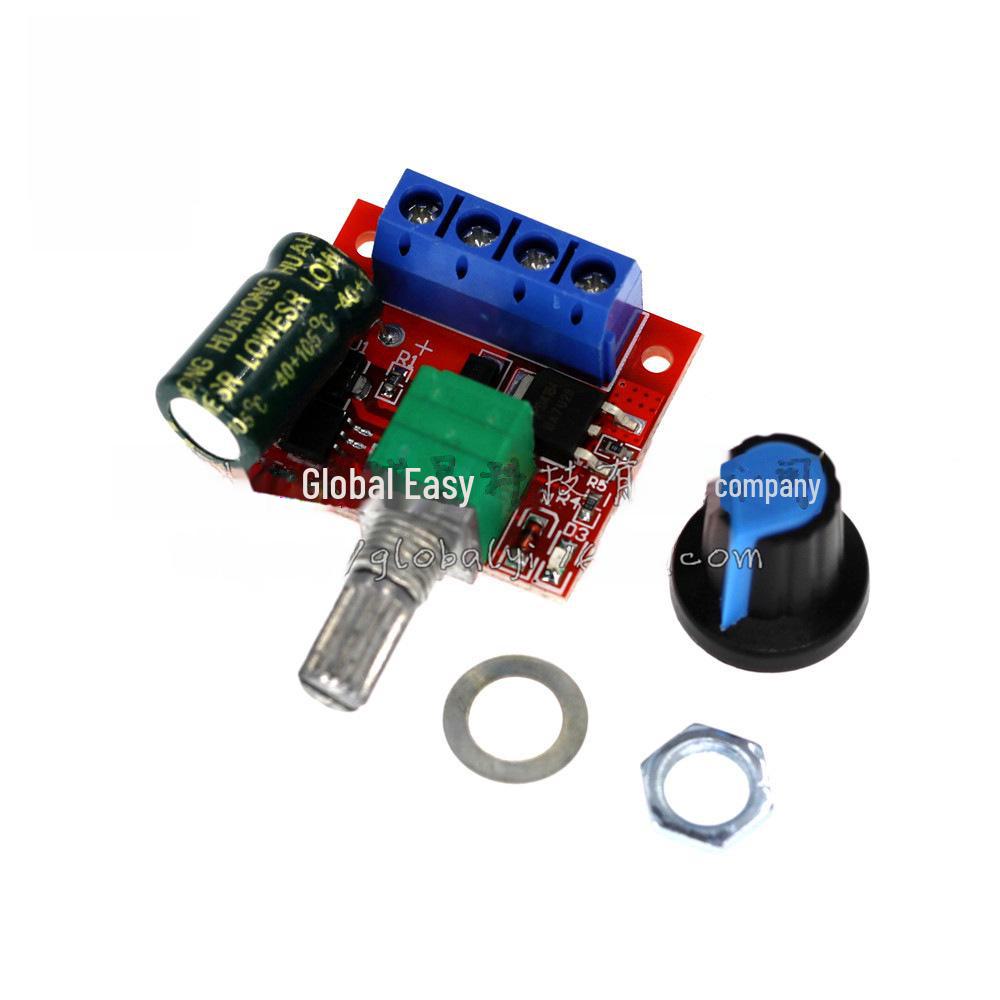 ШИМ-контроллер скорости двигателя постоянного тока 5 В-35 В 5 А с выключателем и светодиодным диммером