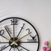Металлические аналоговые настенные часы Декор Искусство Скульптура для дома офиса гостиной спальни ресторана (ОДИН Дополнительный Держатель для Ключей)(15 дюймов/ 40 см)