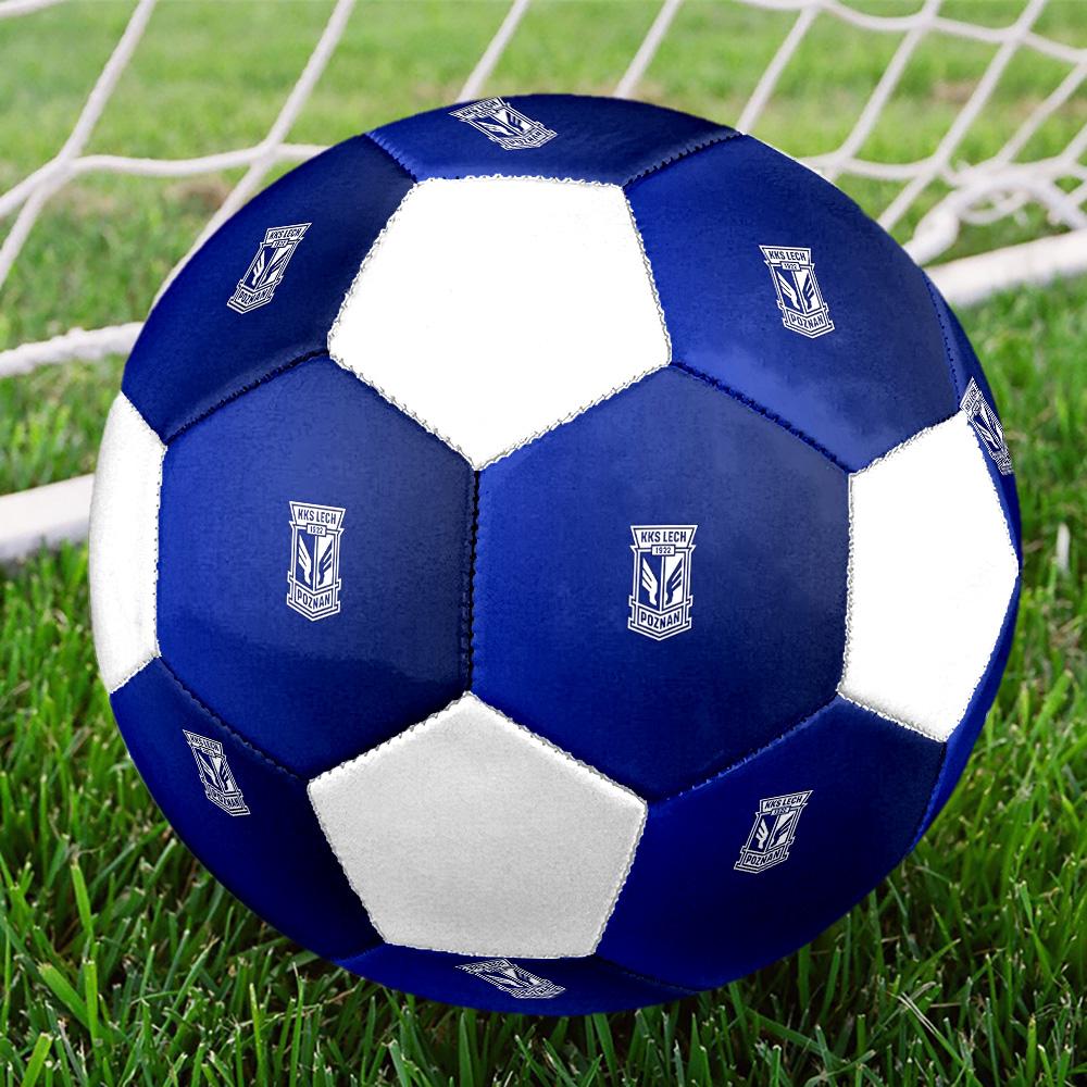 1PC KKS Lech Poznan logo size 5 soccer ball PrahaIndoor Soccer Ball Colorful All Ages Machine Stitched PVC Competition Ready Durable High-Bounce