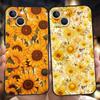 Чехол для телефона Cover для iPhone 17 16 15 14 13 12 Pro Max 11 Pro Max 17 AIR Plus Ударопрочный Мягкий ТПУ Корпус Узор Подсолнух Fundas