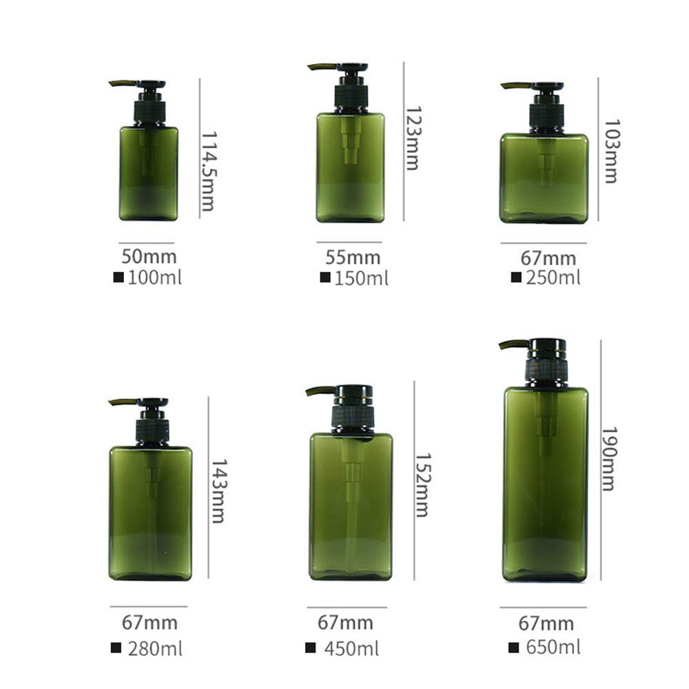 New Plastic Shower Gel Shampoo Clear Container Pump Liquid Soap Dispenser