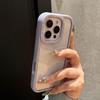Прозрачный акриловый чехол с двойной защитой и стразами для iPhone 17 Pro/16 – Дизайн с блестящим краем, Совместим с Apple 1513.