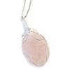 Rose Quartz Swirl Wrapped Necklace