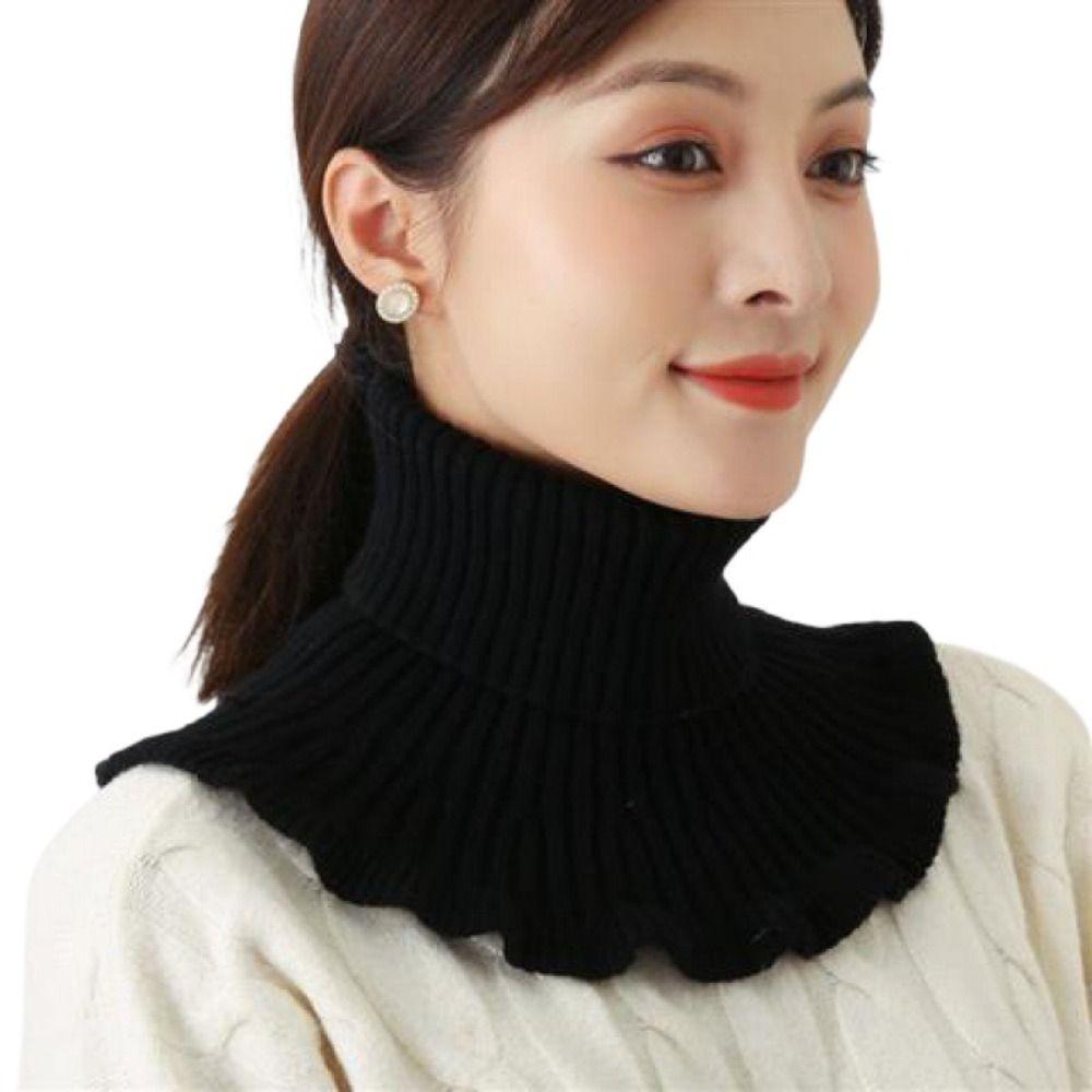 Windproof Scarf Detachable Neck Warmer Fashion Turtleneck Men Women