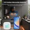 WiFi Детектор горючего газа 1,4-дюймовый цветной дисплей Умный монитор качества воздуха для обнаружения метана угарного газа DC 5V
