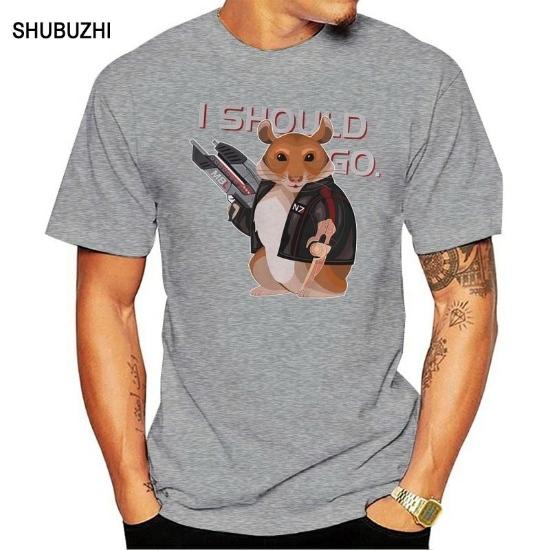 Funny Men t shirt Women novelty tshirt Space Hamster Mass Effect shirt cool TShirt