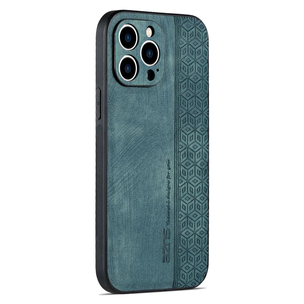 For iPhone 16 Pro Case Protective PU Leather Covered TPU Phone Shell