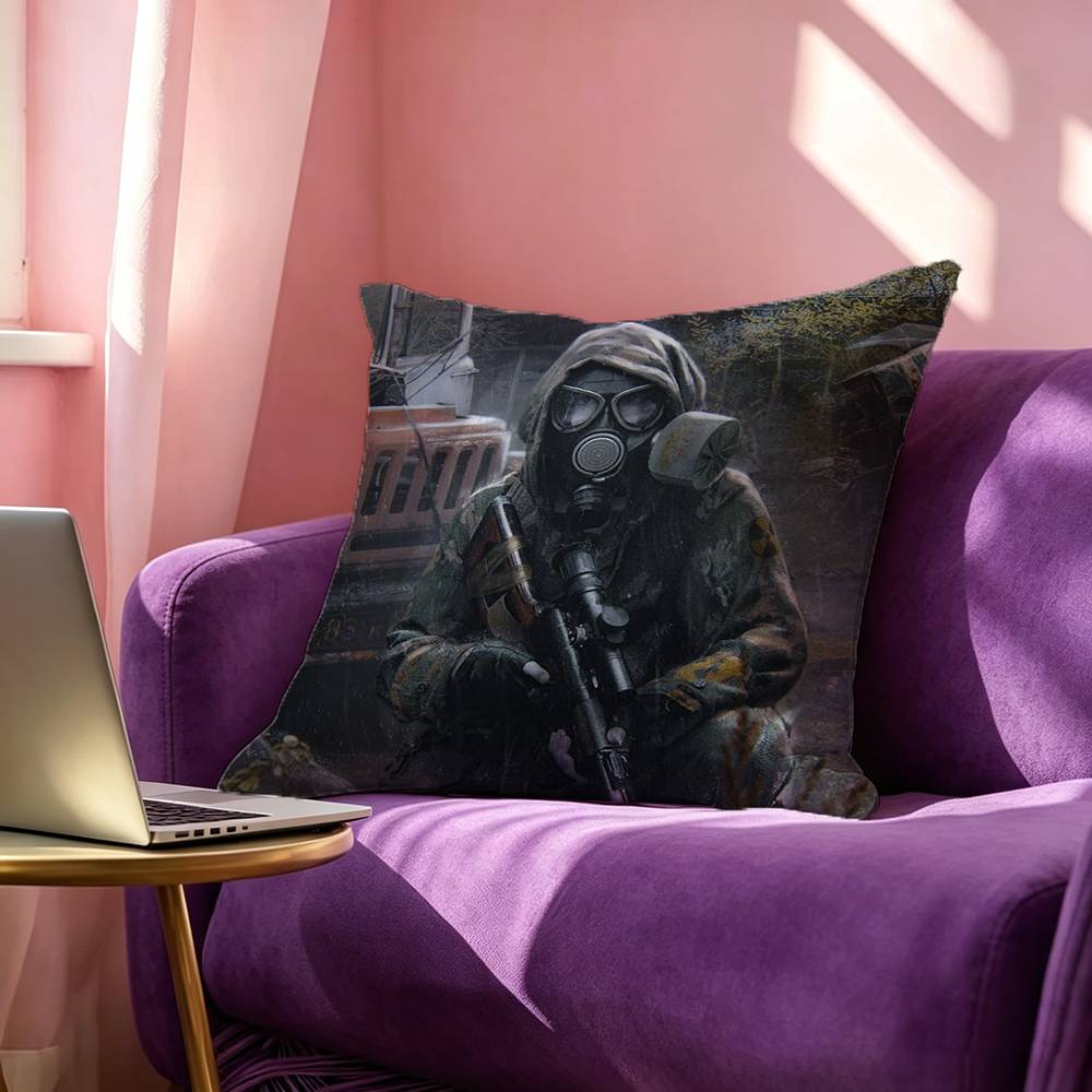 MMetro Anime Pillow Case Square DoubleSided Sofa Cushion Cover Bedroom Bedside Pillow