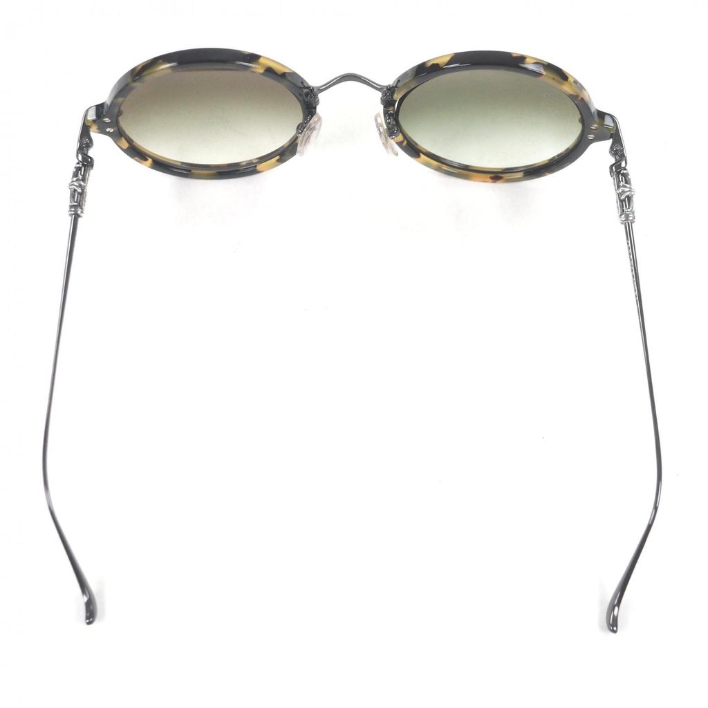 Great CHROME HEARTS sunglasses MOIST CH Cross Round Frame Used