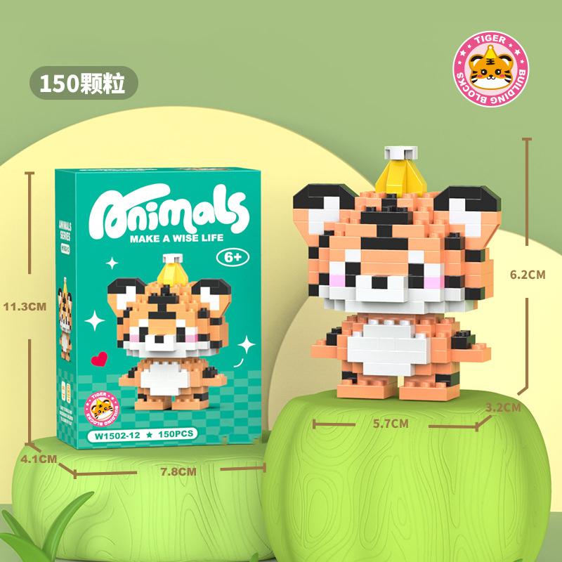 Animal Cat Bricks Constructor Set Micro Building Blocks Children Toy Adult Particle Building Block Dog Mini Toys Home Decoration