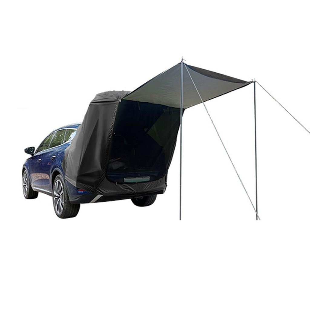 Outdoor Car Rear Tent Camping Picnic Car Rear Tent with Canopy Car Rear Extension Tent Sunshine Proof Rain Proof Car