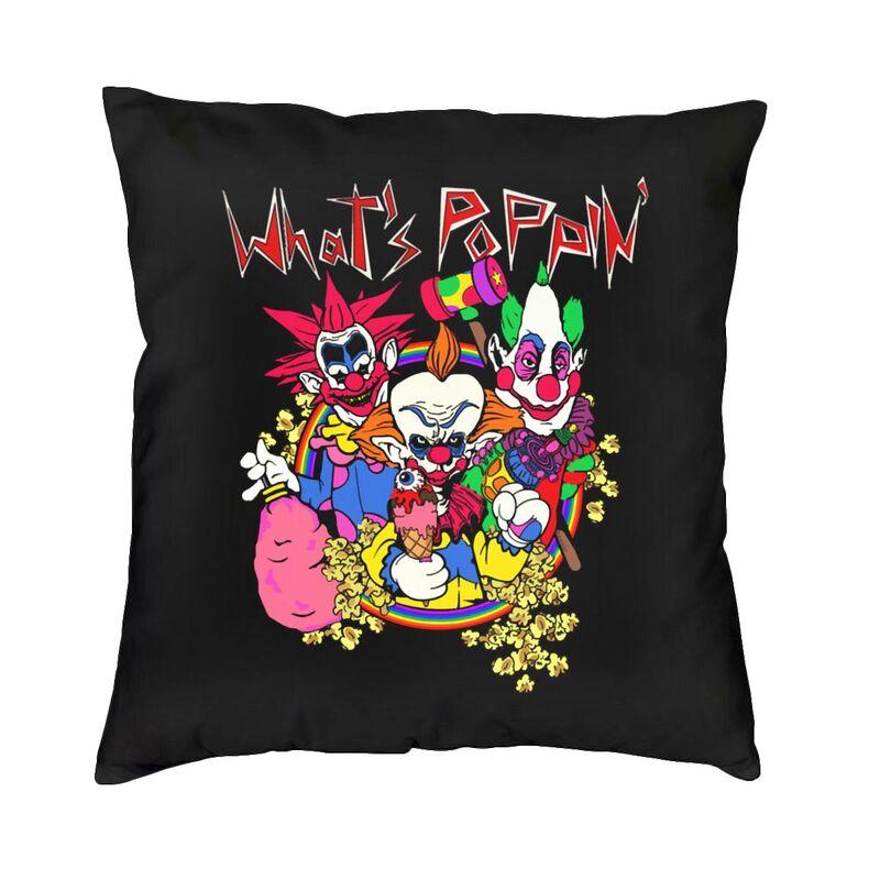 Killer Klowns From Outer Space Funny Horror Movie Cushion Cover 45x45cm Home Decorative Printing Throw Pillow Sofa Double Side