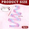 2 Pcs Dance Ribbons for Kids Gymnastics Ribbon Dancer with Wand Sparkling Dance Stuff Gymnastics Stuff Streamer Twirling Dancing Ribbons Essentials