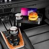 Car Cup Holder Tray for Adults Car Disk Table for Eating with Cell Phone Slot Lap Pan for Car Adjustable Cup Tray Holder