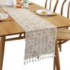 Cotton Thread Idyllic Table Runner Knitting Hollow Tablecloth Table Decoration Supplies