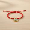 Fortune Lucky Pony Red Rope Chinese Style Red Rope Weave Bracelet Horse Pendant Bracelet  Gift