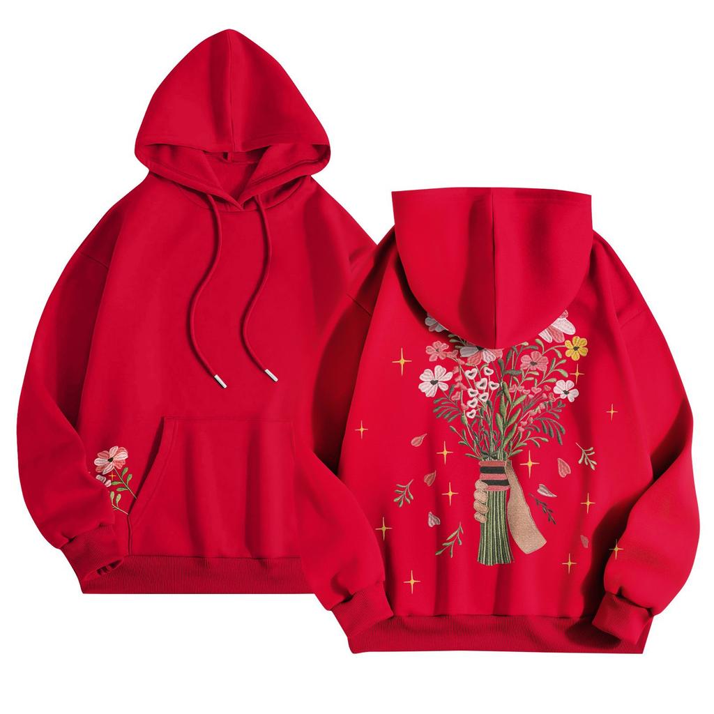 Womens Hoodies Oversized Sweatshirts Long Sleeve Casual Pullover Hooded Sweatshirt Tops