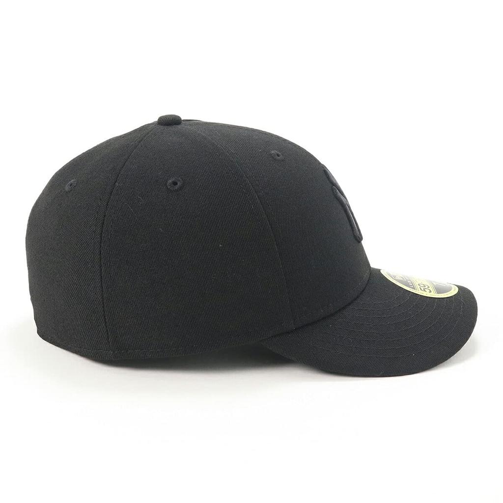 New Era Low Profile Size 7 Cap, Black/Black, 1/4
