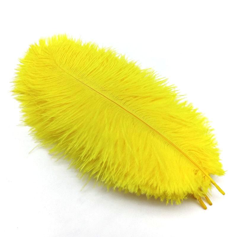 10Pcs Ostrich Feathers Wedding Centerpiece For Needlework Crafts Material DIY Decoration Carnival Headdress Accessories Plumes