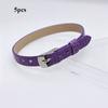 5pcs Super Mini Doll Bag Belt Artificial Leather DIY Handmade Belt  20cm Cotton Dolls