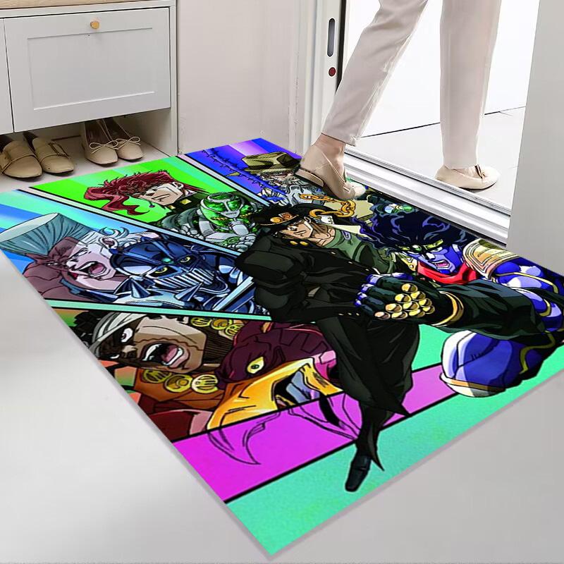 JoJo's Bizarre Adventure: Battle Tendency carpet Suitable for all seasons floor mats Doormat Fashion Dormitory decoration