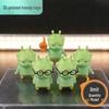 Инопланетный котенок Хачими, украшение: Милая 3D фигурка-эмодзи мультфильма про зеленую фасоль