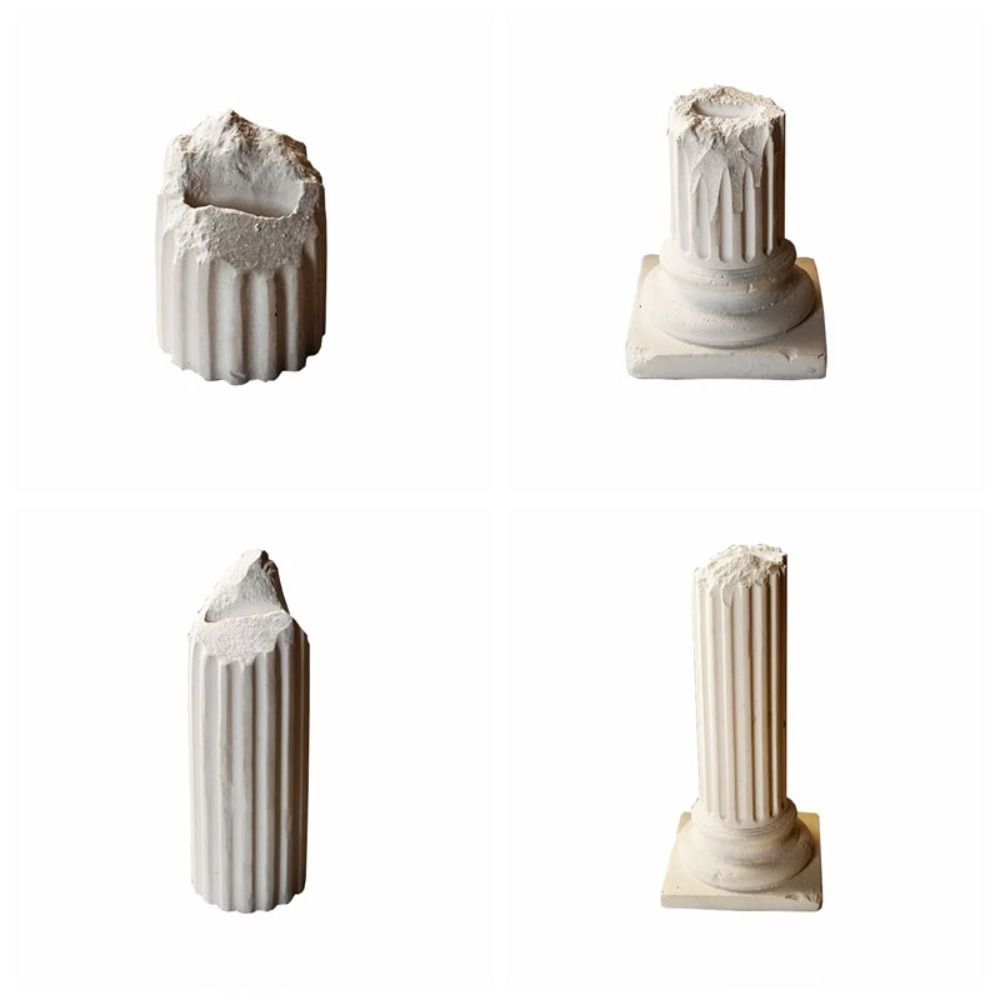 Exquisite Vintage Plaster Ring Holder White Gypsum Ring Display Rack  Photo Props