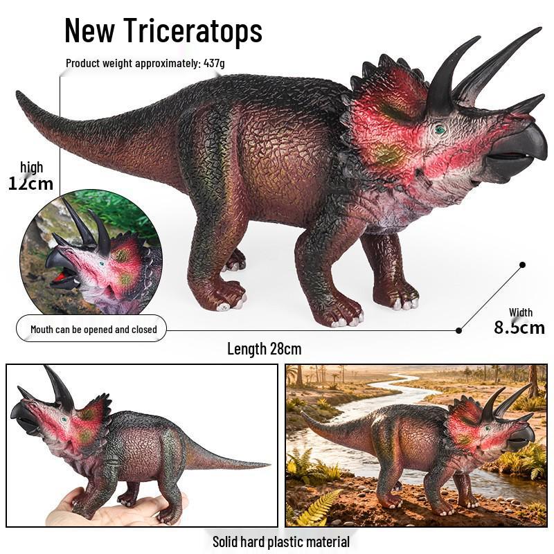 Dinosaur Model Set: T. Rex, Spinosaurus, Mosasaurus, Stegosaurus, Triceratops Cognitive Toys