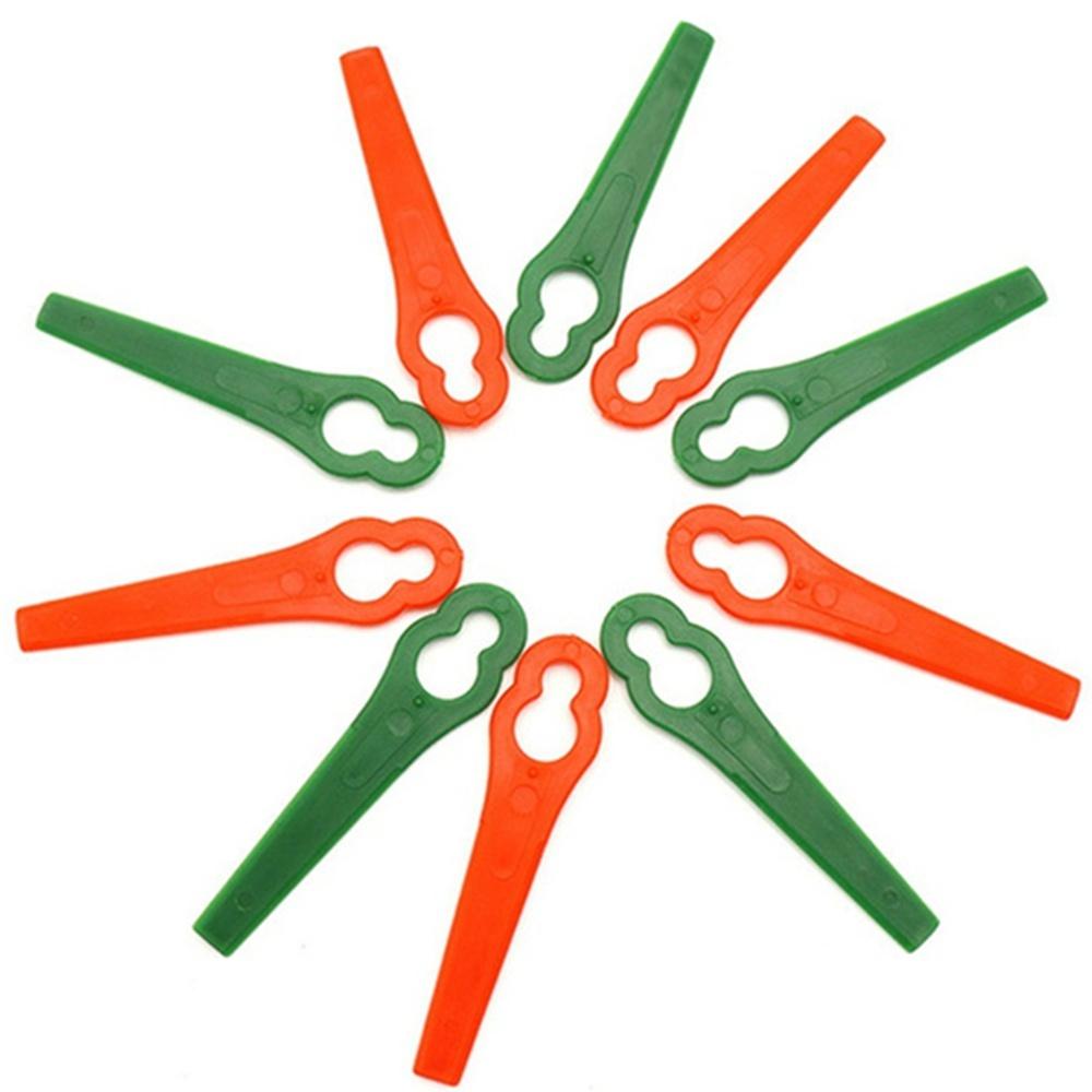 200/100/50/10 шт./упак. лезвие для триммера для травы, нож для садового инструмента, пластиковые режущие лезвия для триммера для травы, запасная часть кустореза